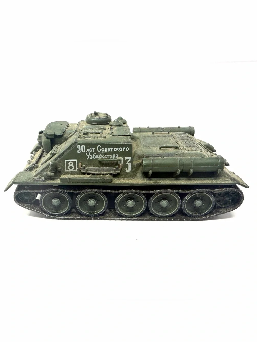 Dragon Armor 1/72 Uzbekistan SU-100 Tank Destroyer 3rd Soviet Guards 1945 BROKEN
